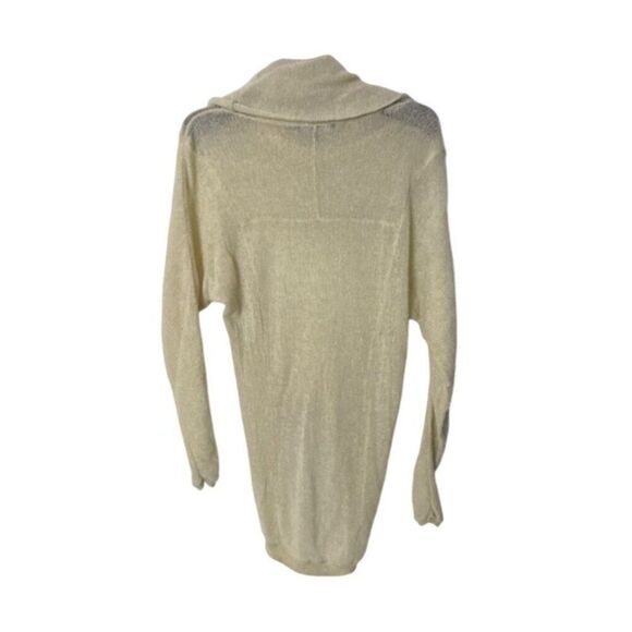 Saks Fifth Avenue Womens Ivory Cashmere Cowl Neck Sweater M - Picture 2 of 4